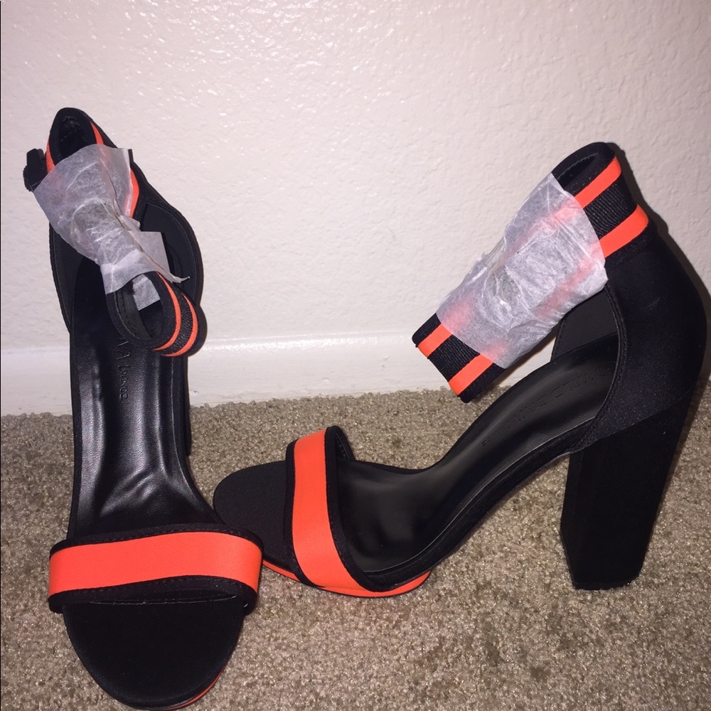 ONE DAY ONLY Neon orange heels